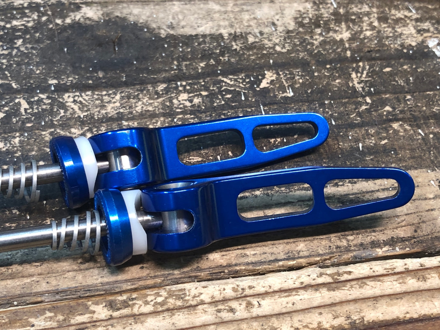 IF593 WR COMPOSITI チタン クイックリリース 前後セット 100mm 130mm 青