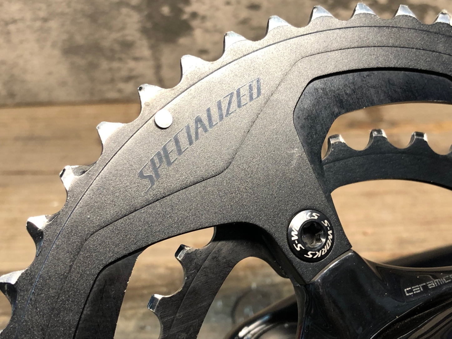 IP495 スペシャライズド SPECIALIZED S-WORKS POWER カーボンクランク 172.5mm 52-36T BCD110 5H 接続確認済み
