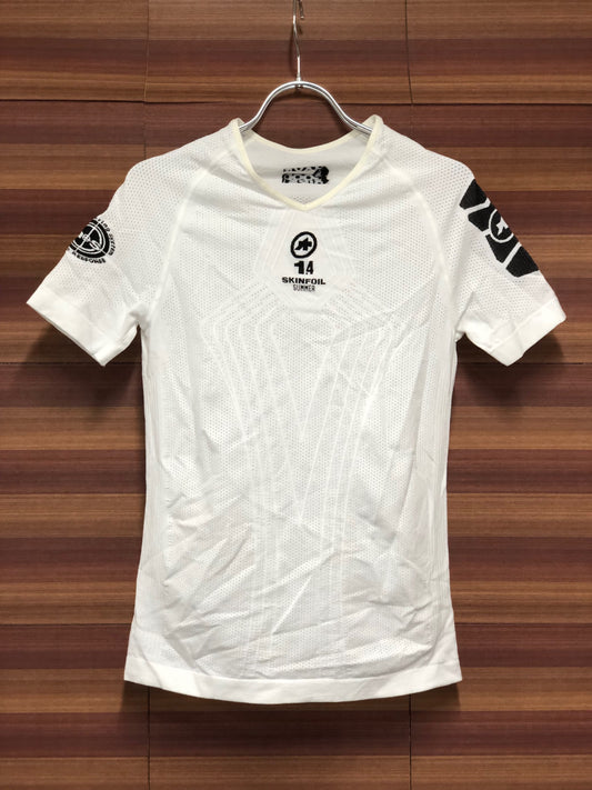 IM338 アソス assos SKINFOIL 1.4 SUMMER 半袖 ベースレイヤー インナー 白 1
