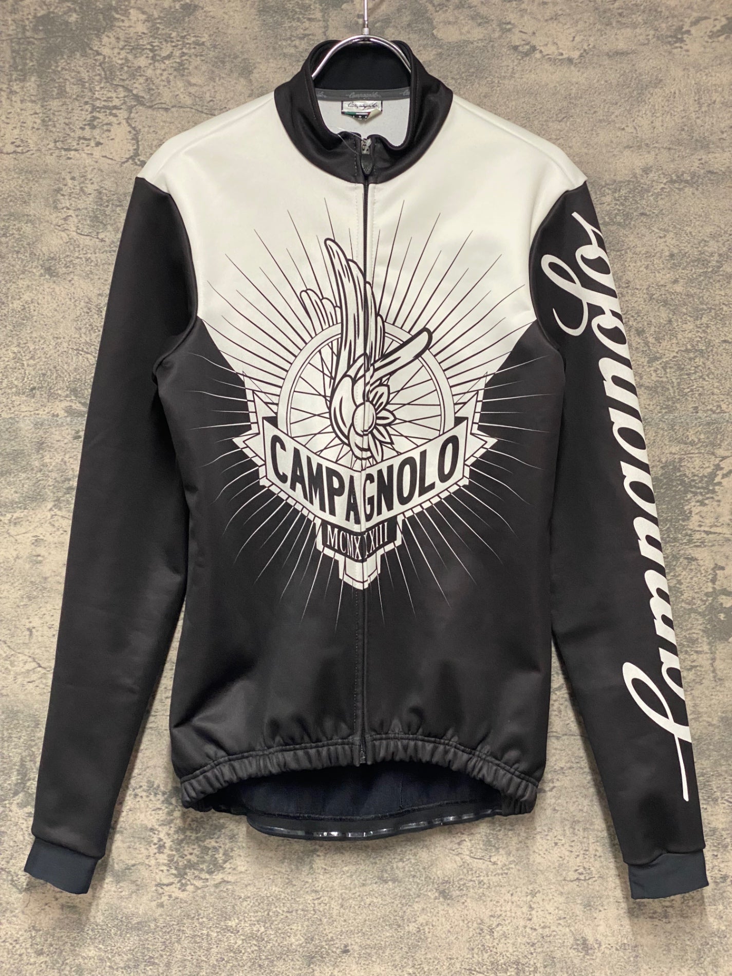 JA616 カンパニョーロ CAMPAGNOLO 長袖 サイクルジャケット 白 裏起毛 M相当