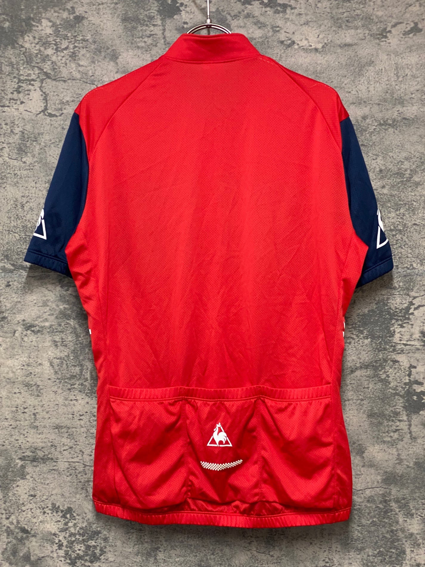 JB438 ルコック le coq sportif 半袖 サイクルジャージ Lサイズ 赤色