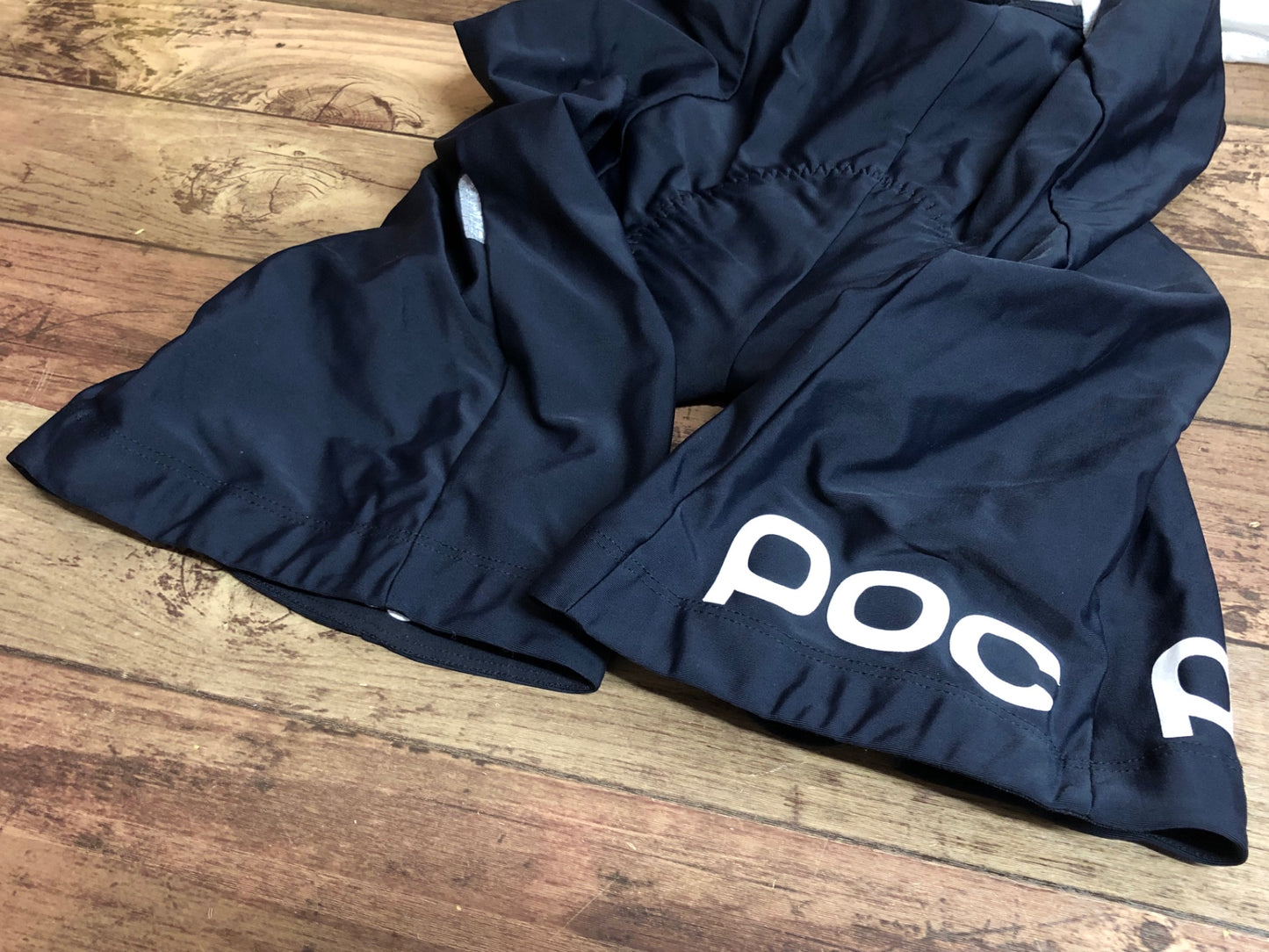 IR028 ポック POC ビブショーツ 白 黒 L