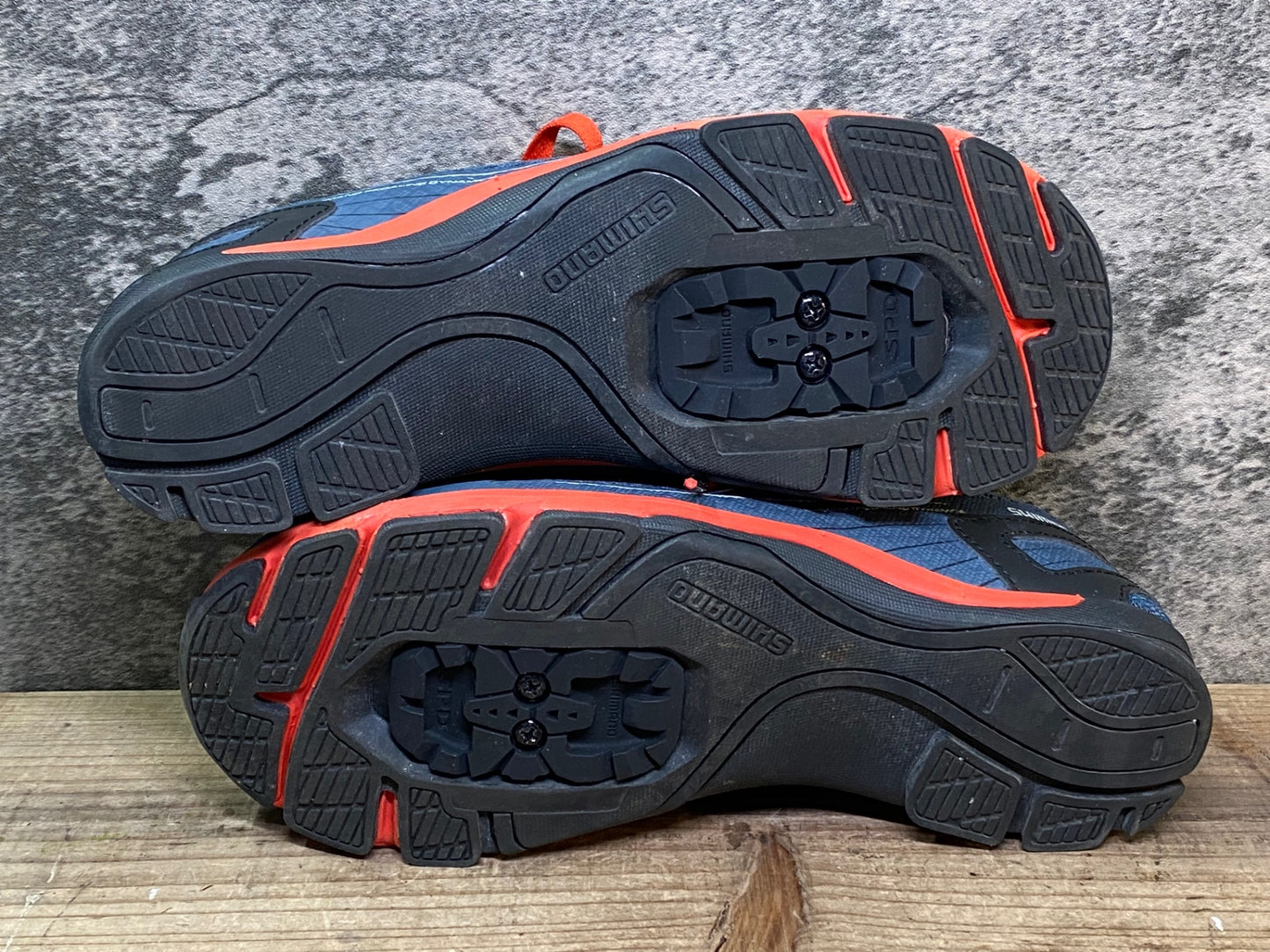 JC646 シマノ SHIMANO CT4 SH-CT41N ビンディングシューズ 2穴 レース ブルーネイビー EU40