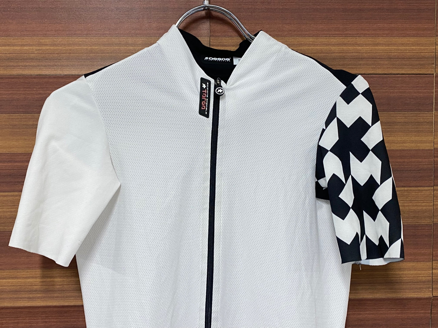 IT072 アソス assos EQUIPE RS Jersey S9 TARGA 半袖 サイクルジャージ 黒 白 S