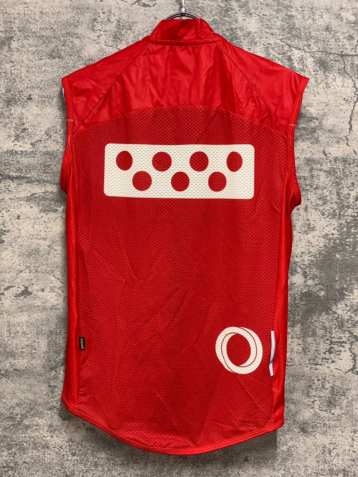 JB496 ペドラ Pedla サイクルベスト ジレ 赤 XS