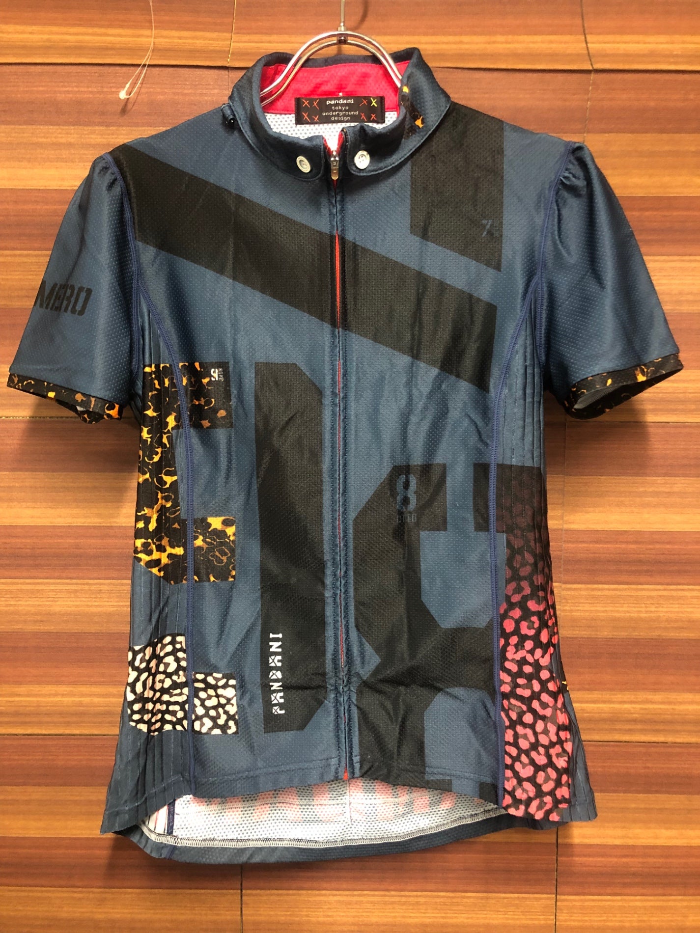 IP992 パンダーニ Pandani 半袖 サイクルジャージ ネイビー L