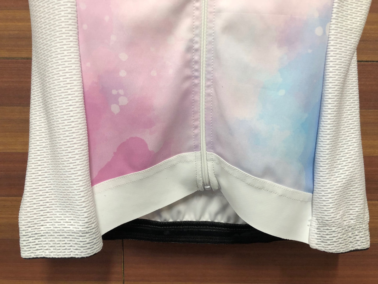 IR073 REINES 半袖 サイクルジャージ ピンク 白 レディース XS