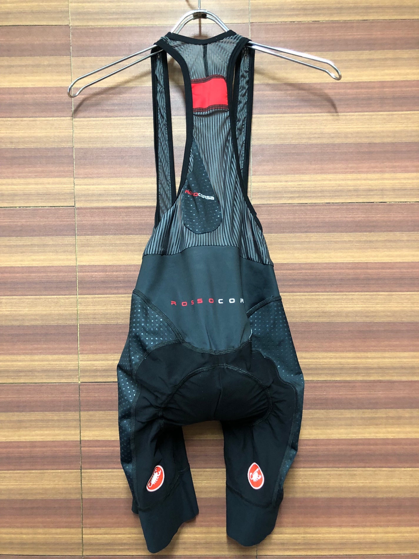 IK421 カステリ CASTELLI ROSSO CORSA ビブショーツ 黒 M