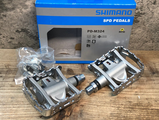 IW056 シマノ SHIMANO PD-M324 ビンディングペダル SPD 片面フラット