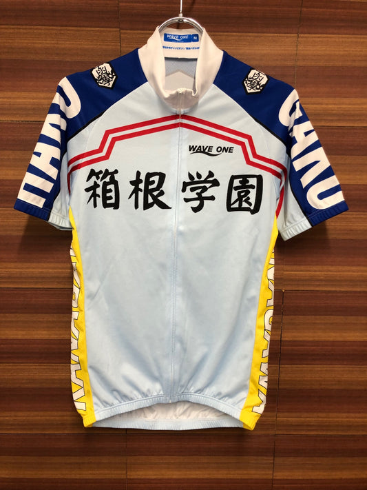 IP944 ウェイブワン WAVE ONE 半袖 サイクルジャージ 白 青 M 弱虫ペダル 箱根学園