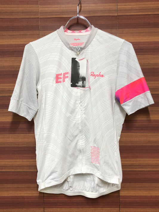 IN260 ラファ RAPHA EF EDUCATION FIRST PRO TEAM TRAINING JERSEY 半袖 サイクルジャージ 白 Mサイズ 未使用