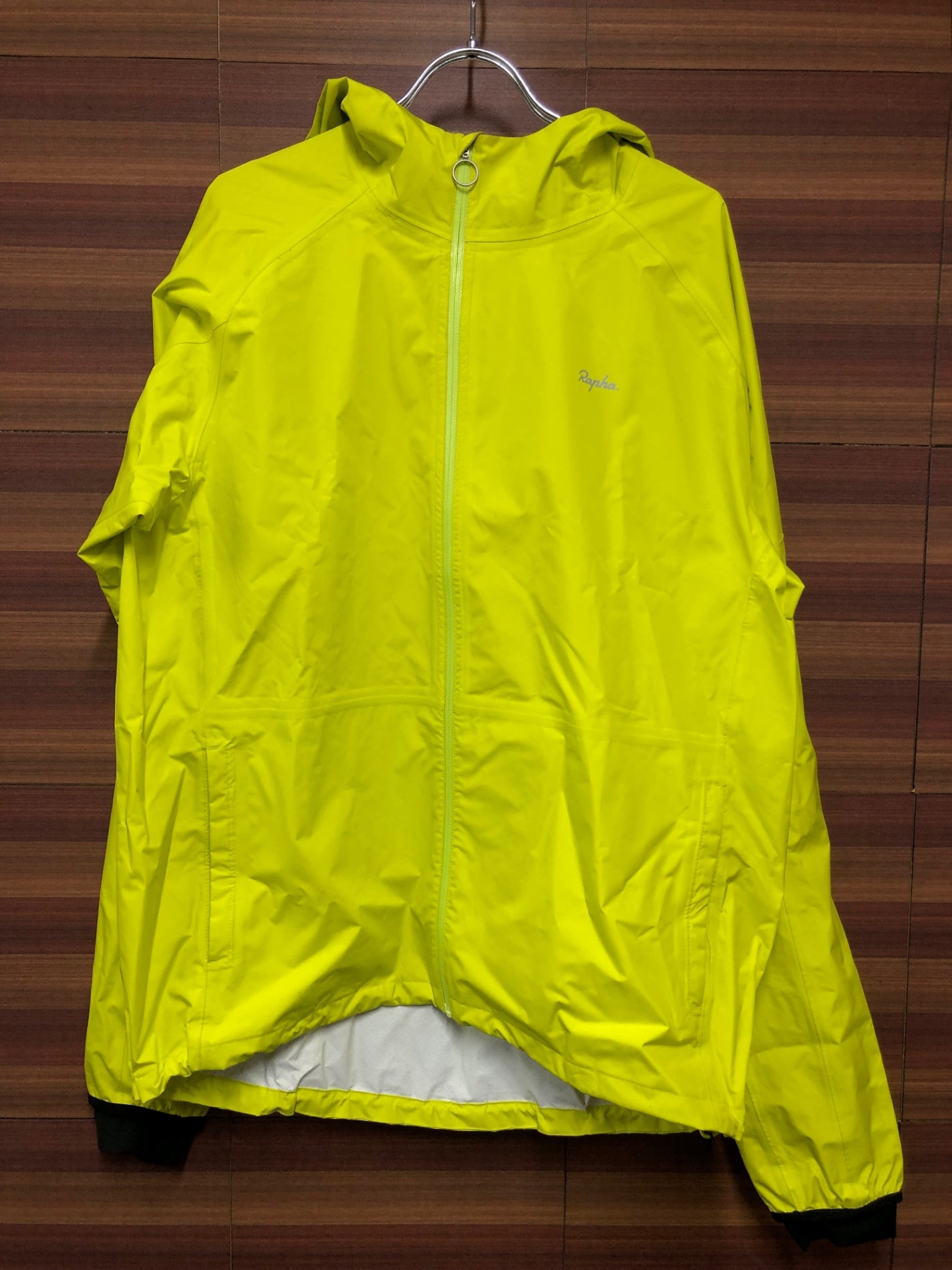 IN274 ラファ RAPHA HOODED COMMUTER JACKET サイクルジャケット 黄緑 XLサイズ