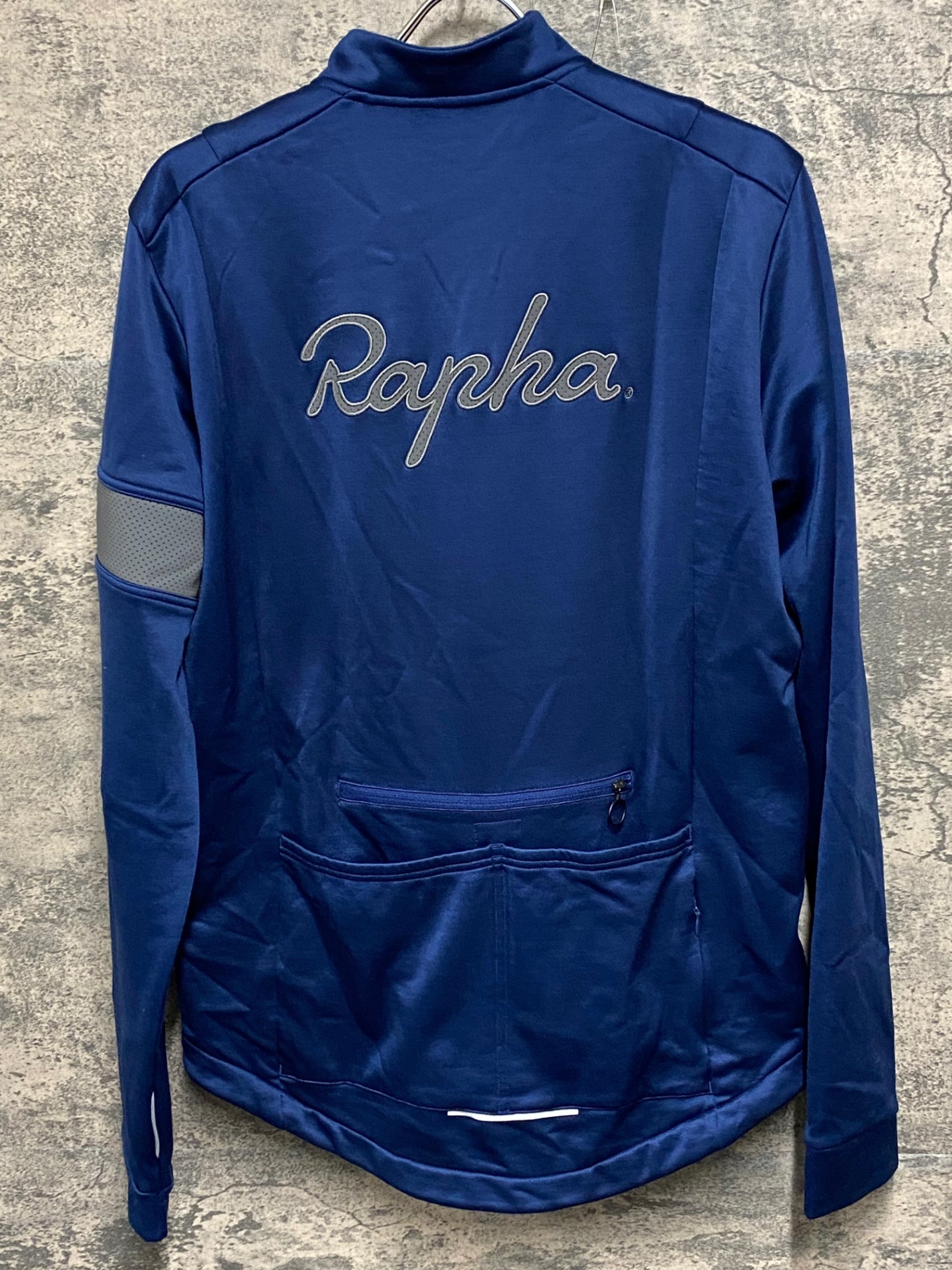 JB670 ラファ Rapha WINTER JERSEY 長袖 サイクルジャケット 黒 XL 裏起毛 ※ウェストゴム切れ