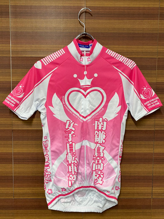 IS002 ウエイブワン WAVE ONE 半袖 サイクルジャージ ピンク M 南鎌倉高校女子自転車部