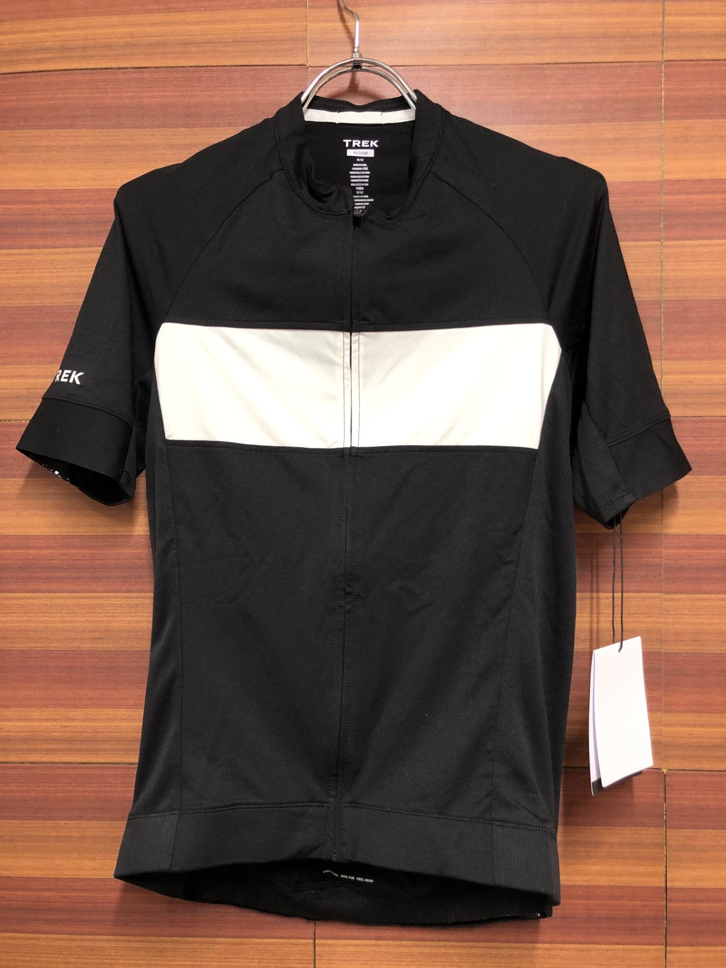 IM787 トレック TREK 半袖 サイクルジャージ 黒 白 M 未使用