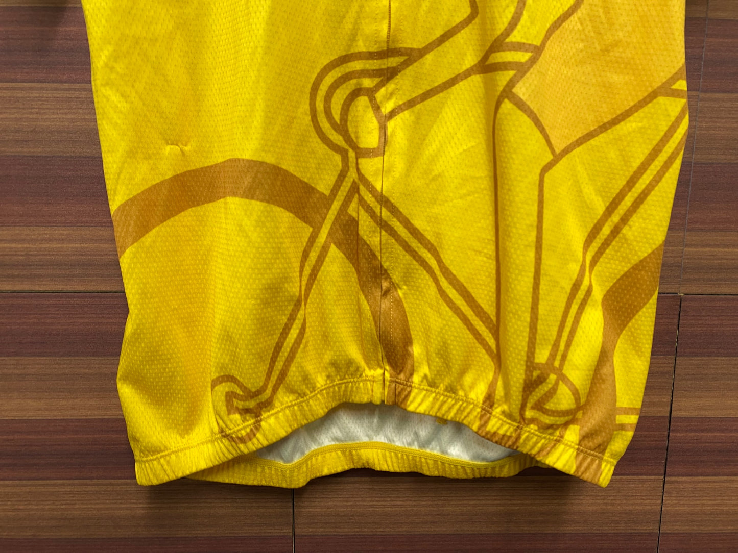 IQ659 ルコックスポルティフ le coq sportif 半袖サイクルジャージ 黄 L SAITAMA CRITERIUM