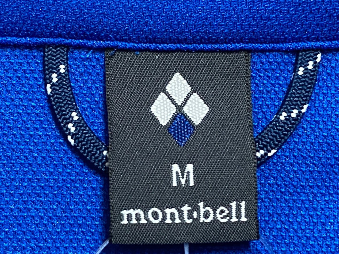 HV376 モンベル montbell 長袖 サイクルジャケット 青 M ※防虫剤のにおい