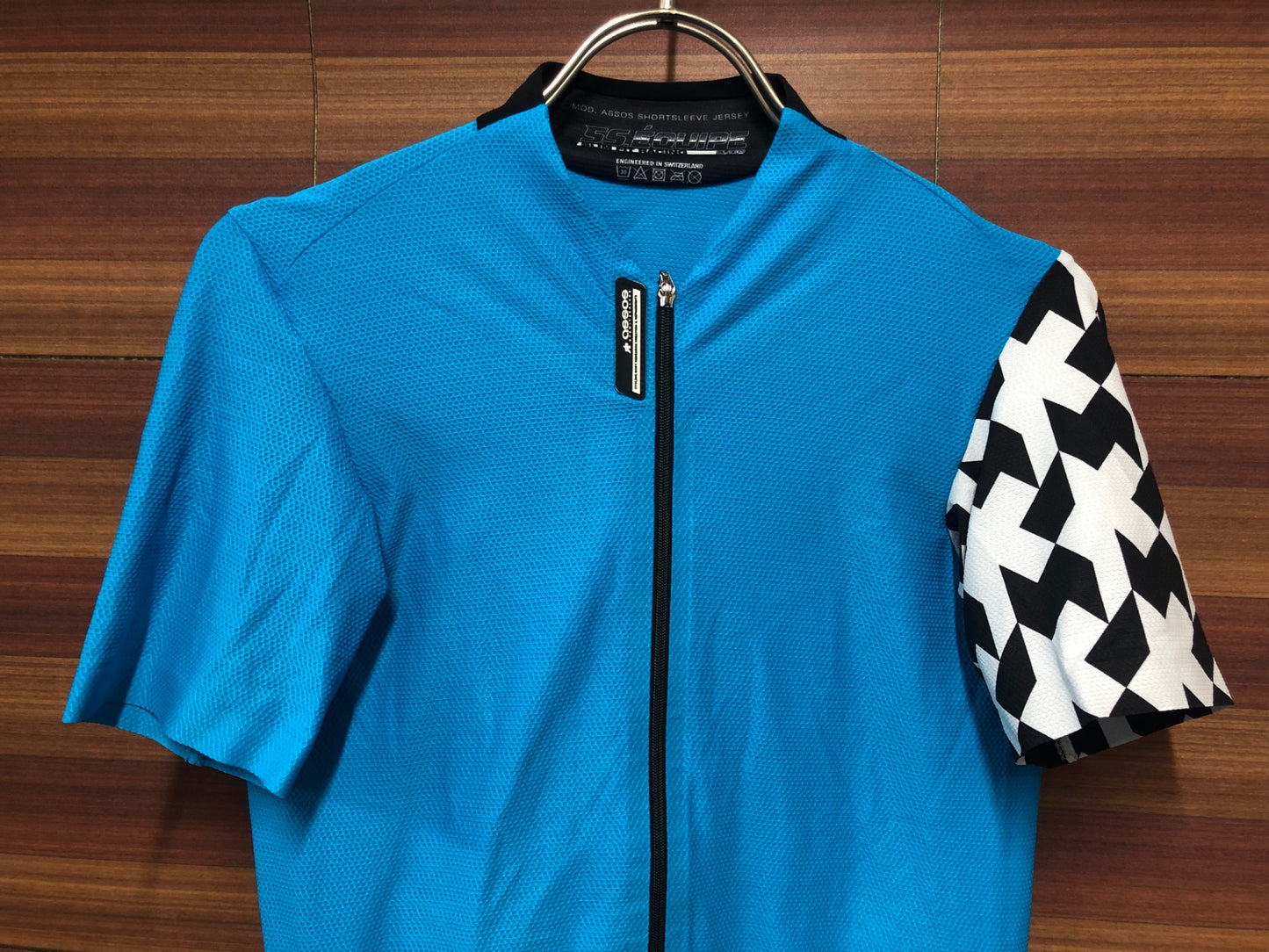 IQ700 アソス Assos 5S EQUIPE SLIM FIT RACING EVO8 半袖 サイクルジャージ 水 黒 S