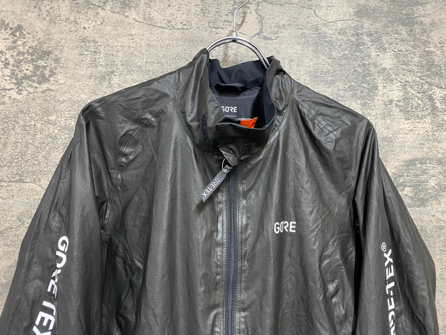 JC665 ゴア GORE BIKE WEAR 長袖 レインジャケット 黒 XL GORE-TEX