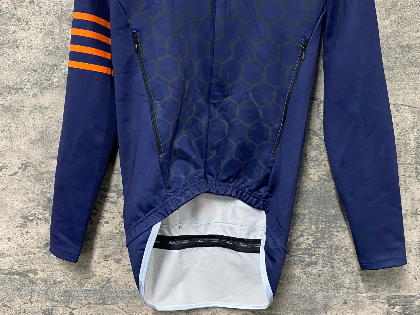 IW382 Shutt velo rapide 長袖 サイクルジャージ 裏起毛 紺 S