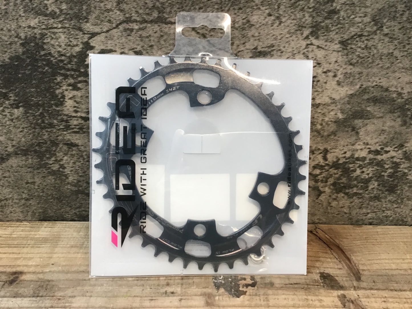 JA858 リデア RIDEA POWERRING チェーンリング 42T ナローワイド BCD110 4アーム 楕円