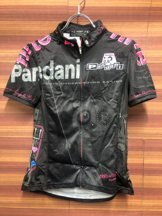 IP991 パンダーニ pandani 半袖 サイクルジャージ 黒 L