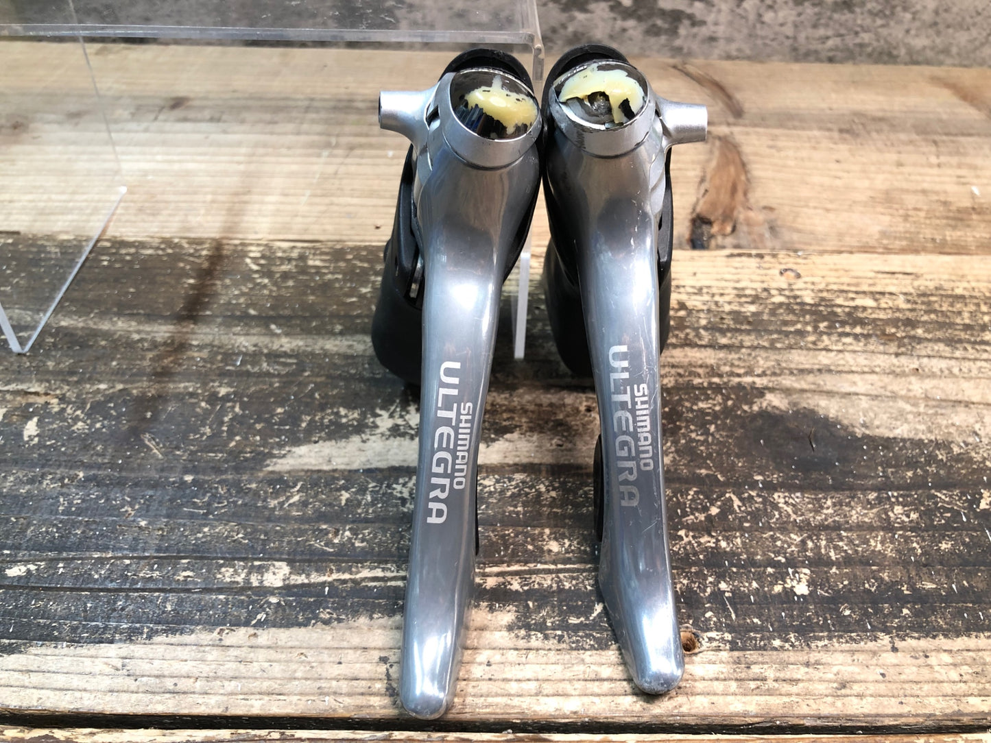 JA295 シマノ SHIMANO アルテグラ ULTEGRA ST-6510 STIレバー 2x9S ※プレート割れ