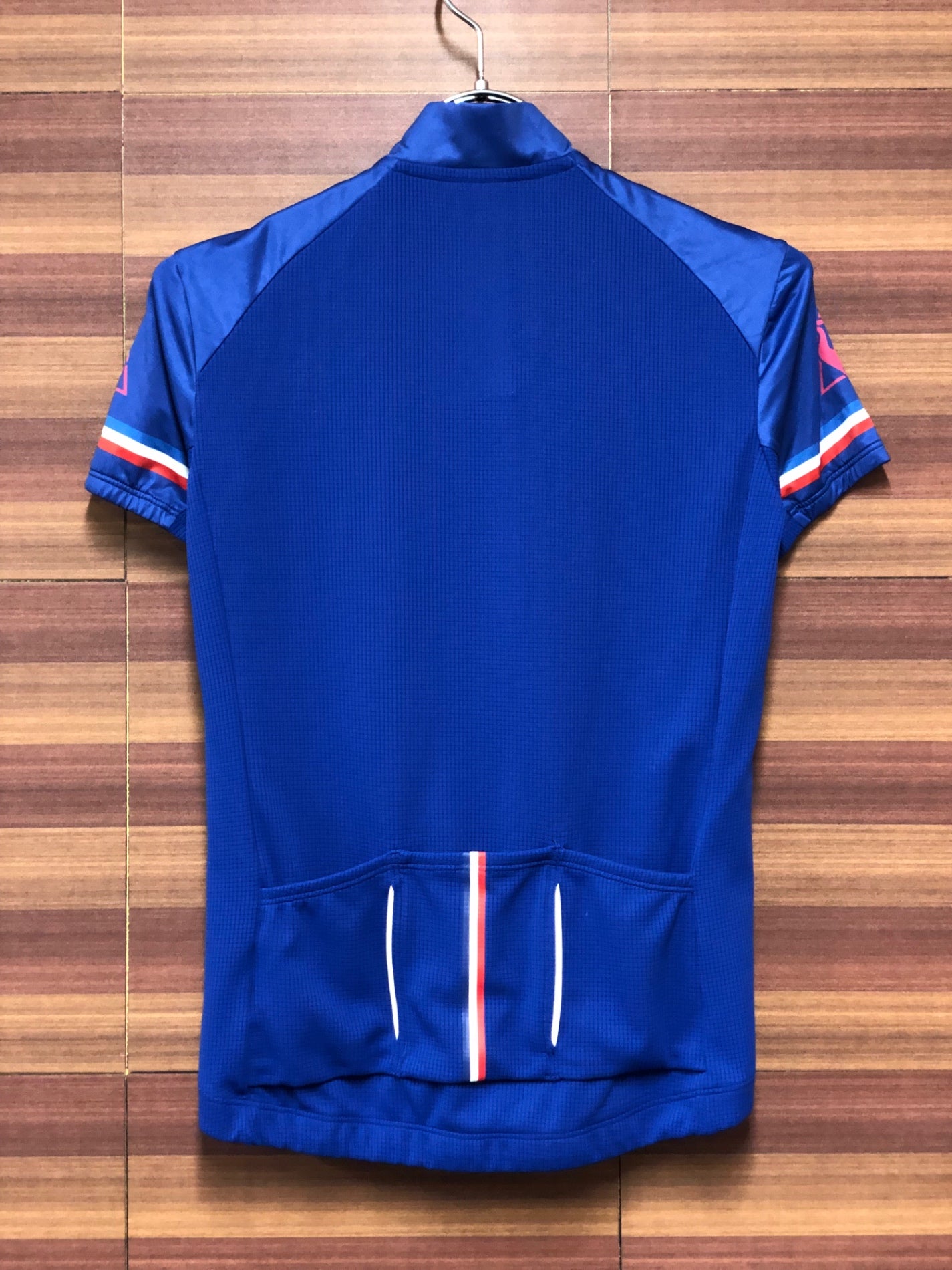 IJ350 ルコックスポルティフ le coq sportif 半袖 サイクルジャージ ネイビー 赤 S