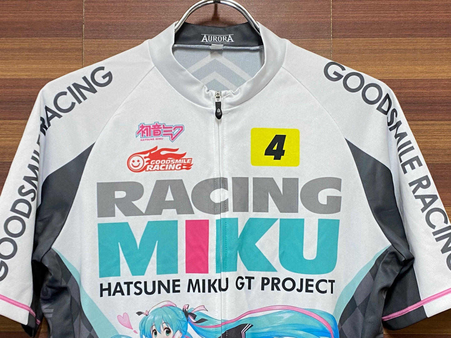 IF717 アウローラ AURORA レーシングミク RACING MIKU 半袖 Lサイズ 総柄 2019 初音ミク グッドスマイル ※タグ付き