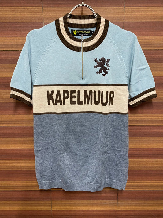 IP602 カペルミュール kapelmuur 半袖 ウールジャージ 水色M