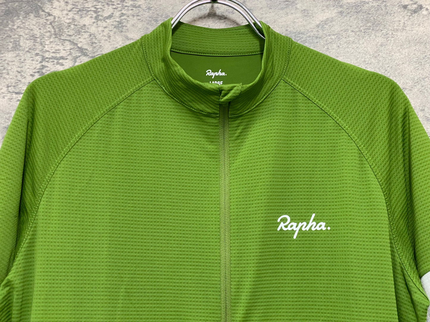 JB046 ラファ Rapha CORE LIGHTWEIGHT JERSEY 半袖 サイクルジャージ 緑 L