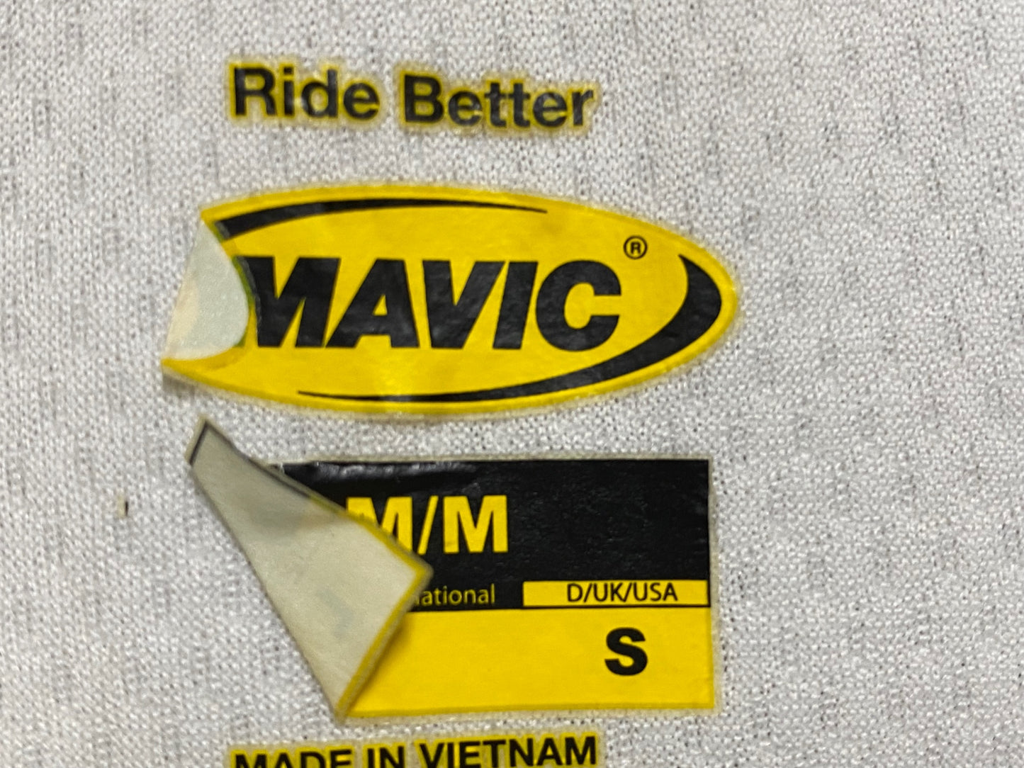 JB758 マヴィック MAVIC 半袖 サイクルジャージ 白 L