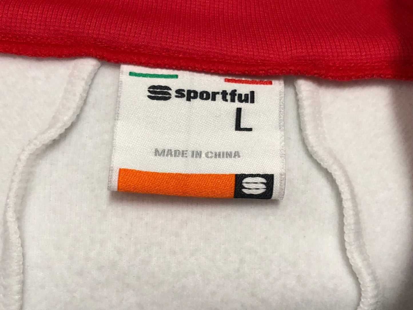 IT954 スポーツフル sportful 長袖 サイクルジャージ 裏起毛 白黒 L