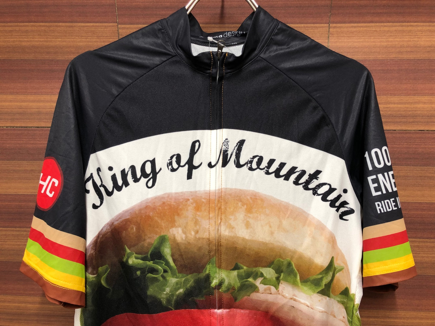 IS972 Fma 半袖 サイクルジャージ 黒 白 L