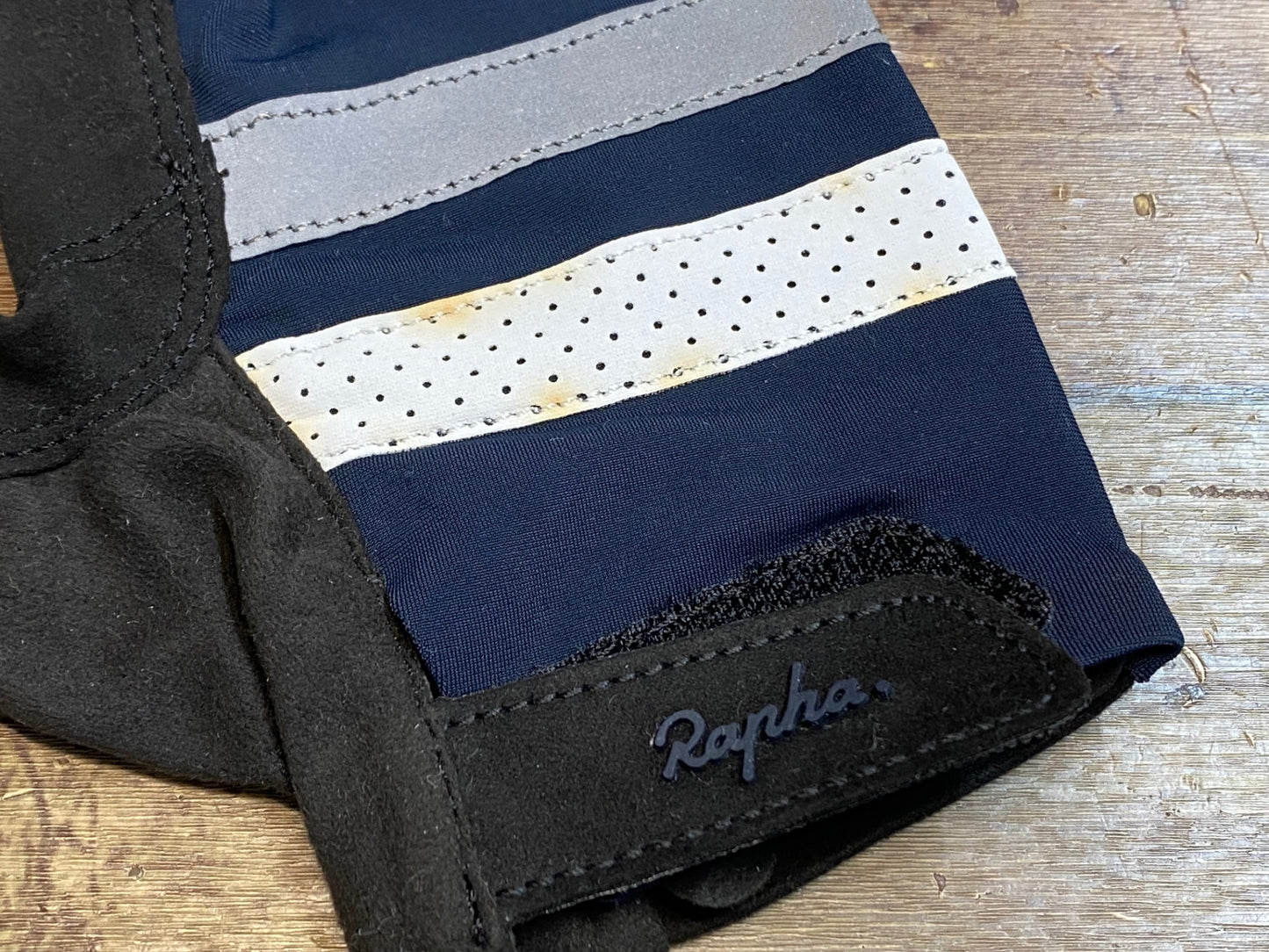 IJ083 ラファ Rapha BREVET MITTS 指切 グローブ 紺 S