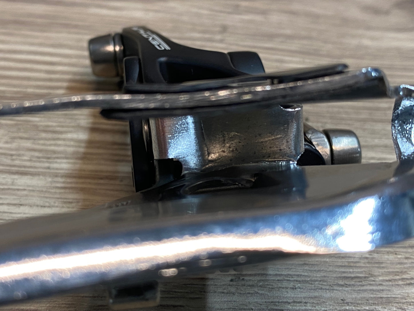 IW823 カンパニョーロ CAMPAGNOLO ケンタウル CENTAUR フロントディレイラー 2S 黒 直付け