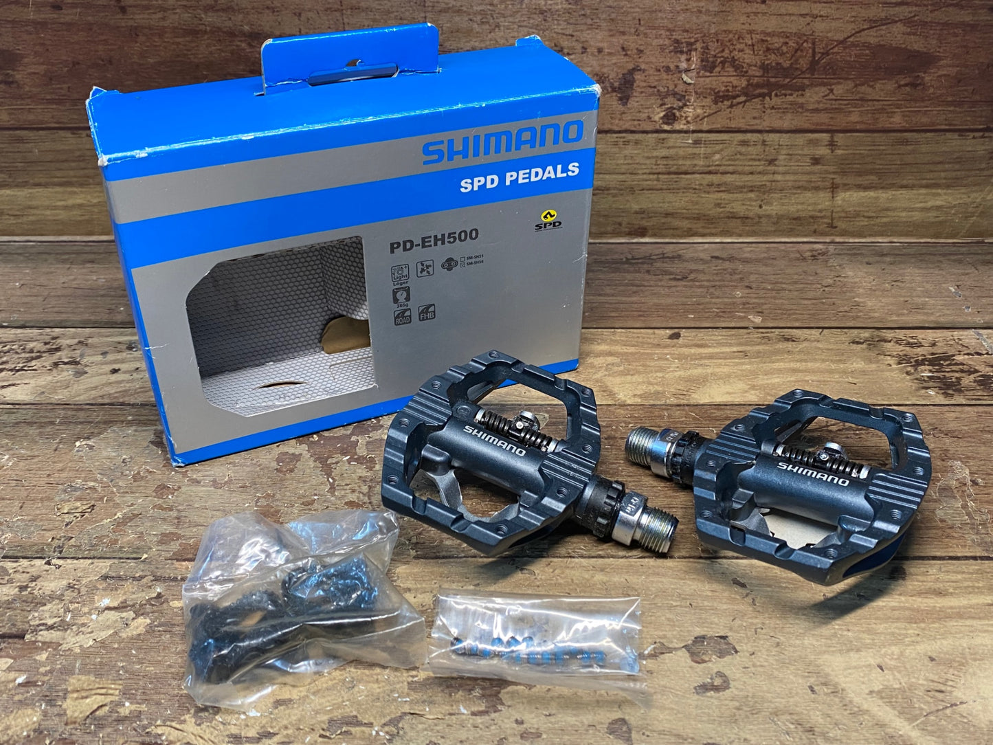 IE154 シマノ SHIMANO PD-EH500 ビンディングペダル SPD 片面フラット