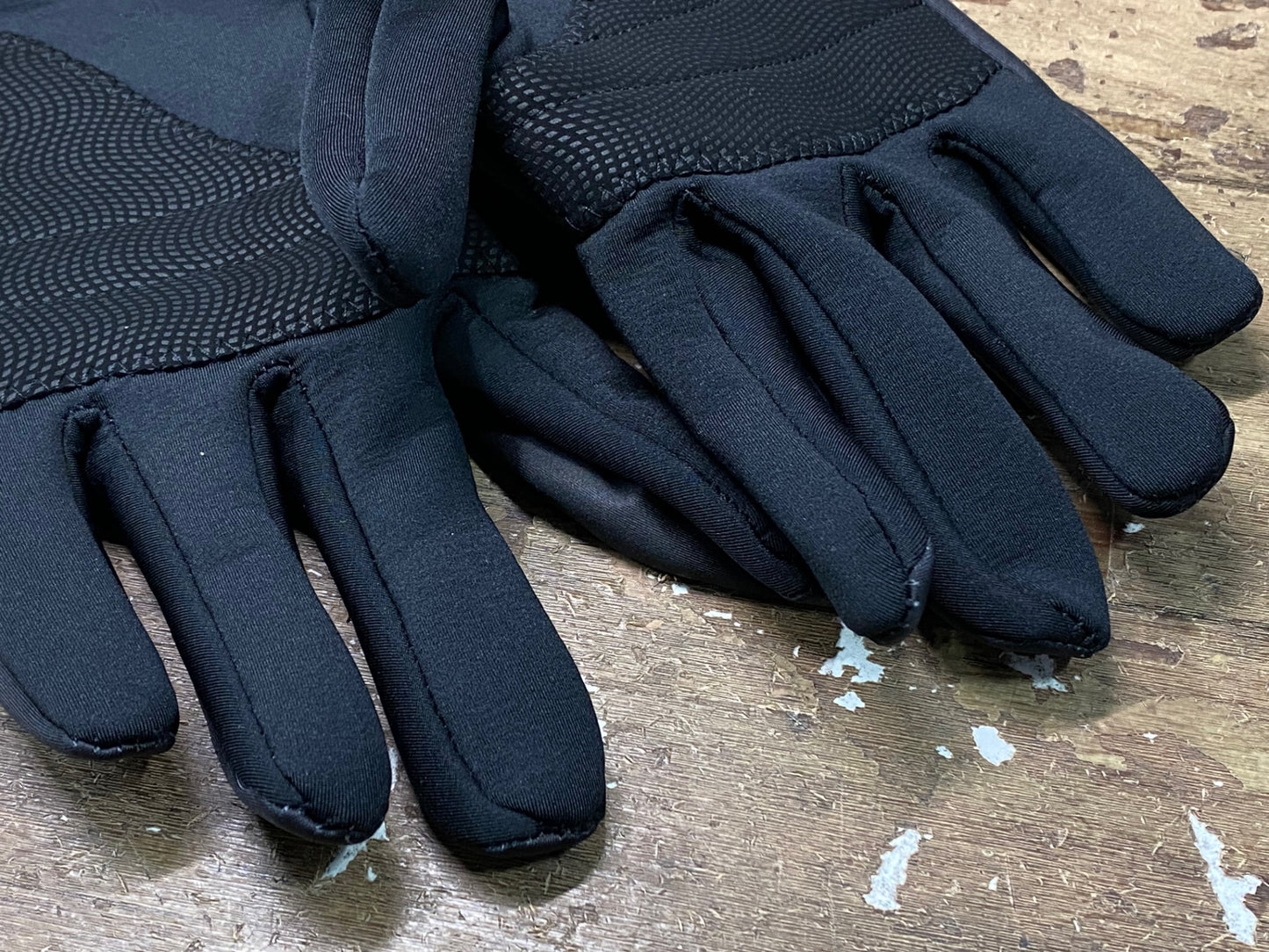 IO595 プッシュハード PUSH HARD 長袖 サイクルグローブ 裏起毛 黒 M