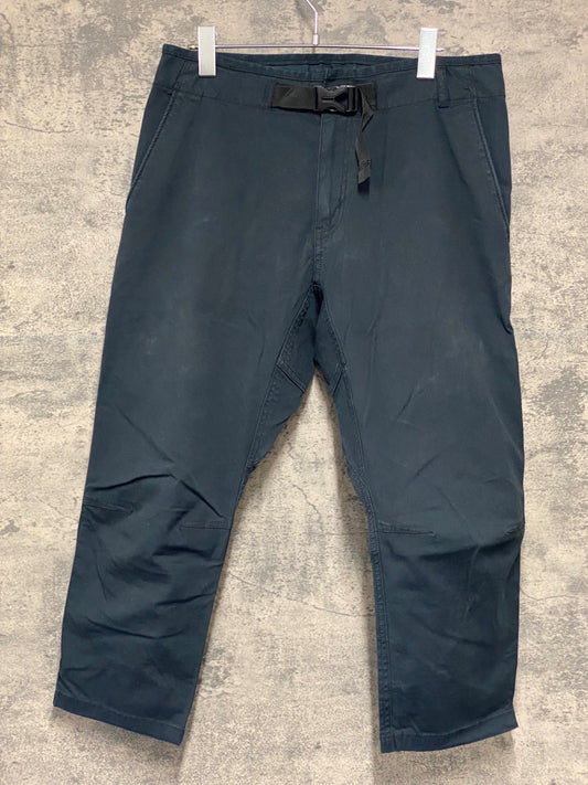 JC289 ナリフリ narifuri クロップドパンツ 七分丈 黒 M