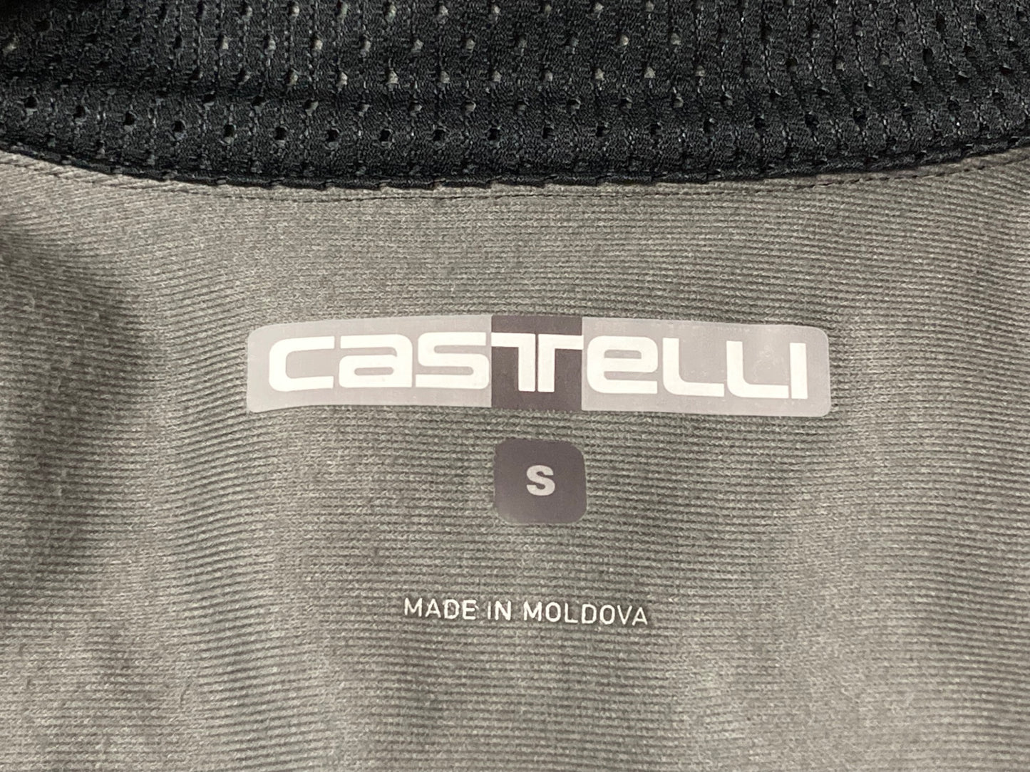 IJ876 カステリ CASTELLI ロッソコルサ ROSSO CORSA 長袖サイクルジャージ 黒 Sサイズ