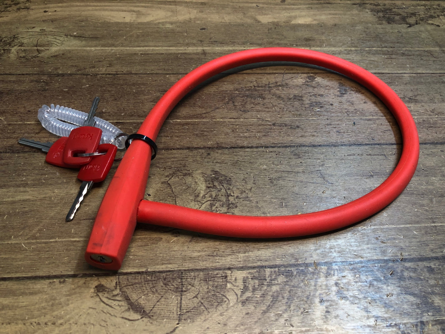 IL037 ノグ knog フランキー Frankie ケーブルロック 赤