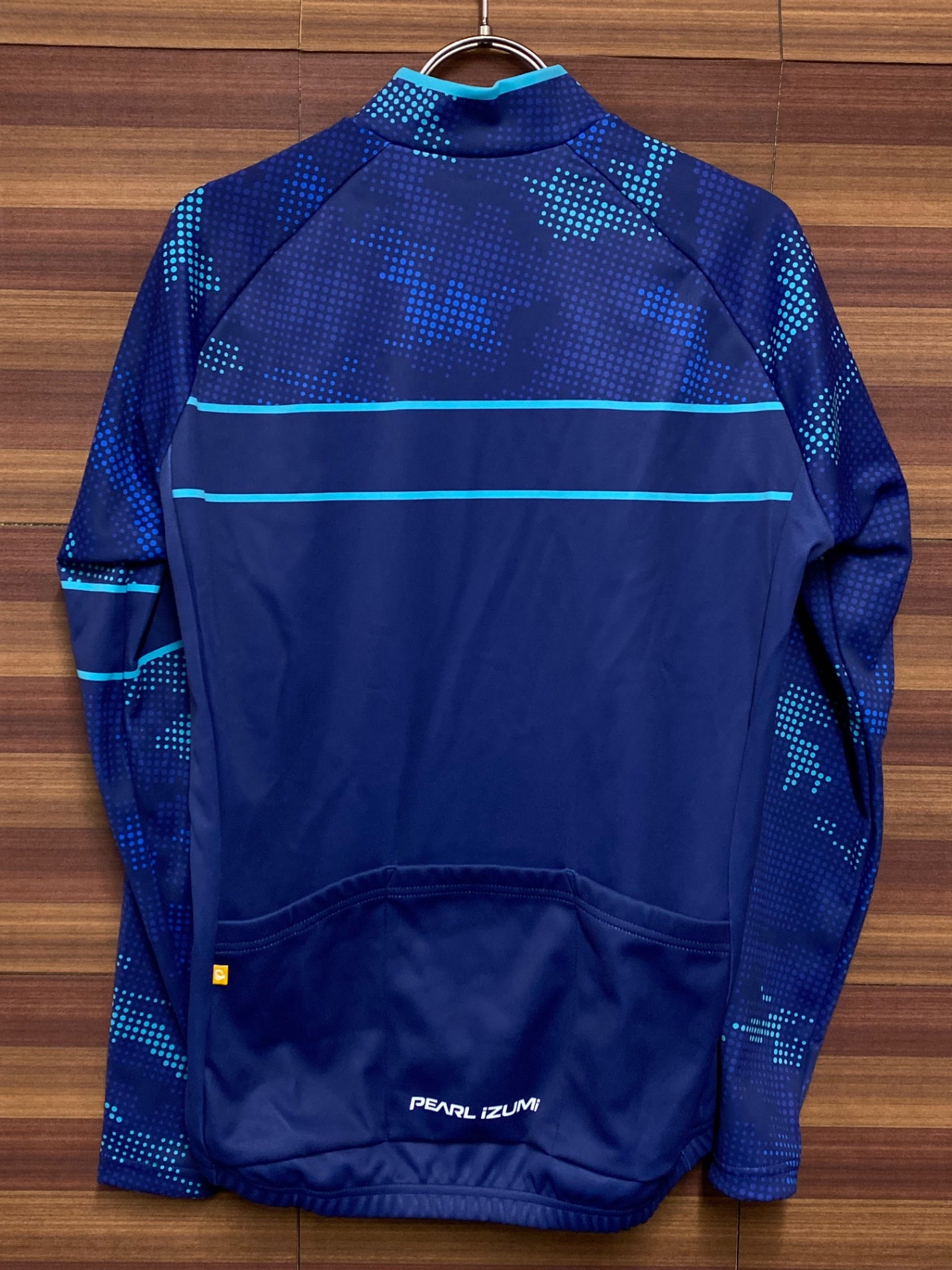 IQ814 パールイズミ PEARL iZUMi 長袖サイクルジャージ M 青 裏起毛