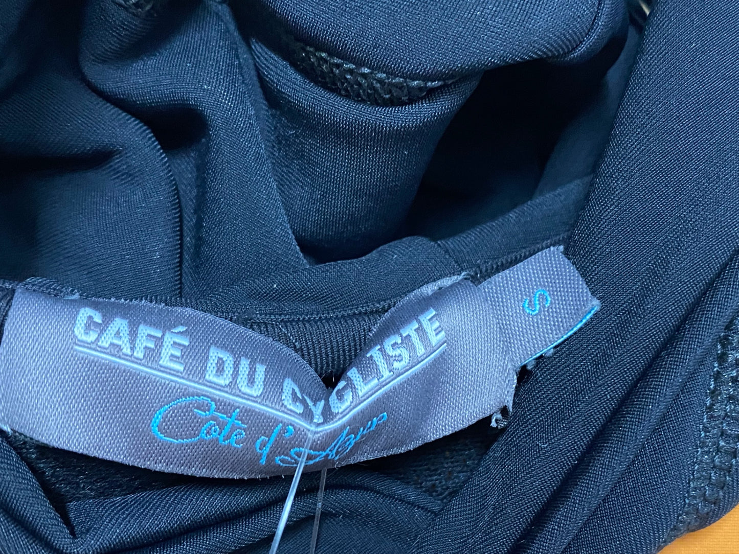 IZ145 カフェドシクリステ Cafe du Cycliste Penelope Gravel Cycling Jersey 長袖 サイクルジャージ オレンジ 紺 S 裏起毛