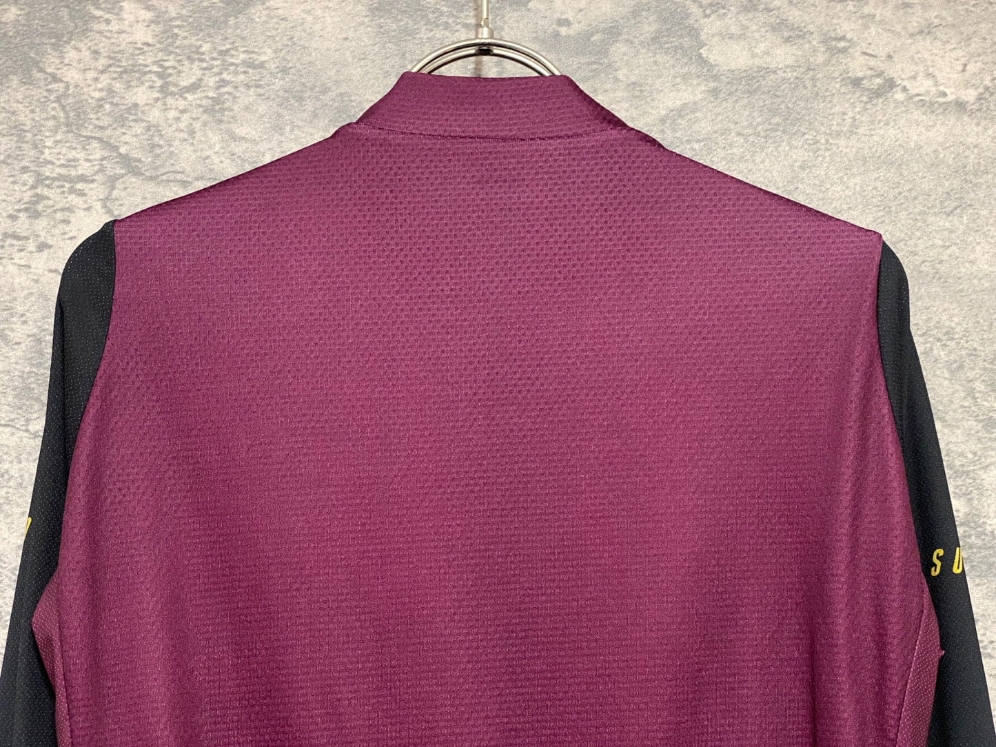 IZ216 サンボルト SUNVOLT 長袖 サイクルジャージ バーガンディ 黒 S