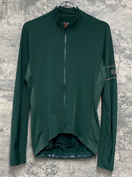 IZ737 ラファ Rapha PRO TEAM LONG SLEEVE THERMAL JERSEY 長袖サイクルジャージ 緑 S