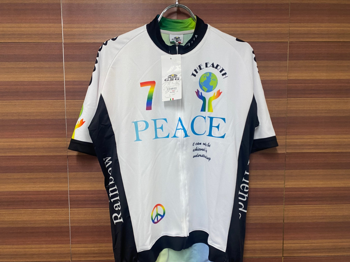 IS366 ジェッセージ GSG 半袖サイクルジャージ 白 XL