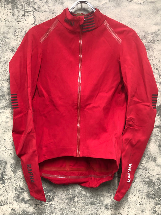 IV195 ラファ Rapha PRO TEAM SOFTSHELL JACKET 長袖サイクルジャケット 赤 S