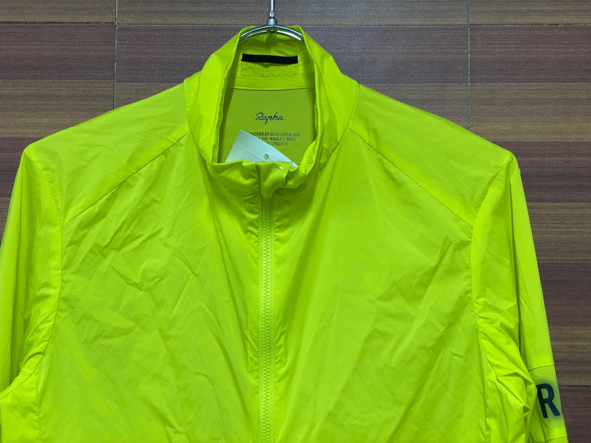 II624 ラファ Rapha PRO TEAM LIGHTWEIGHT WIND JACKET 長袖 ウィンドブレーカー 黄 S