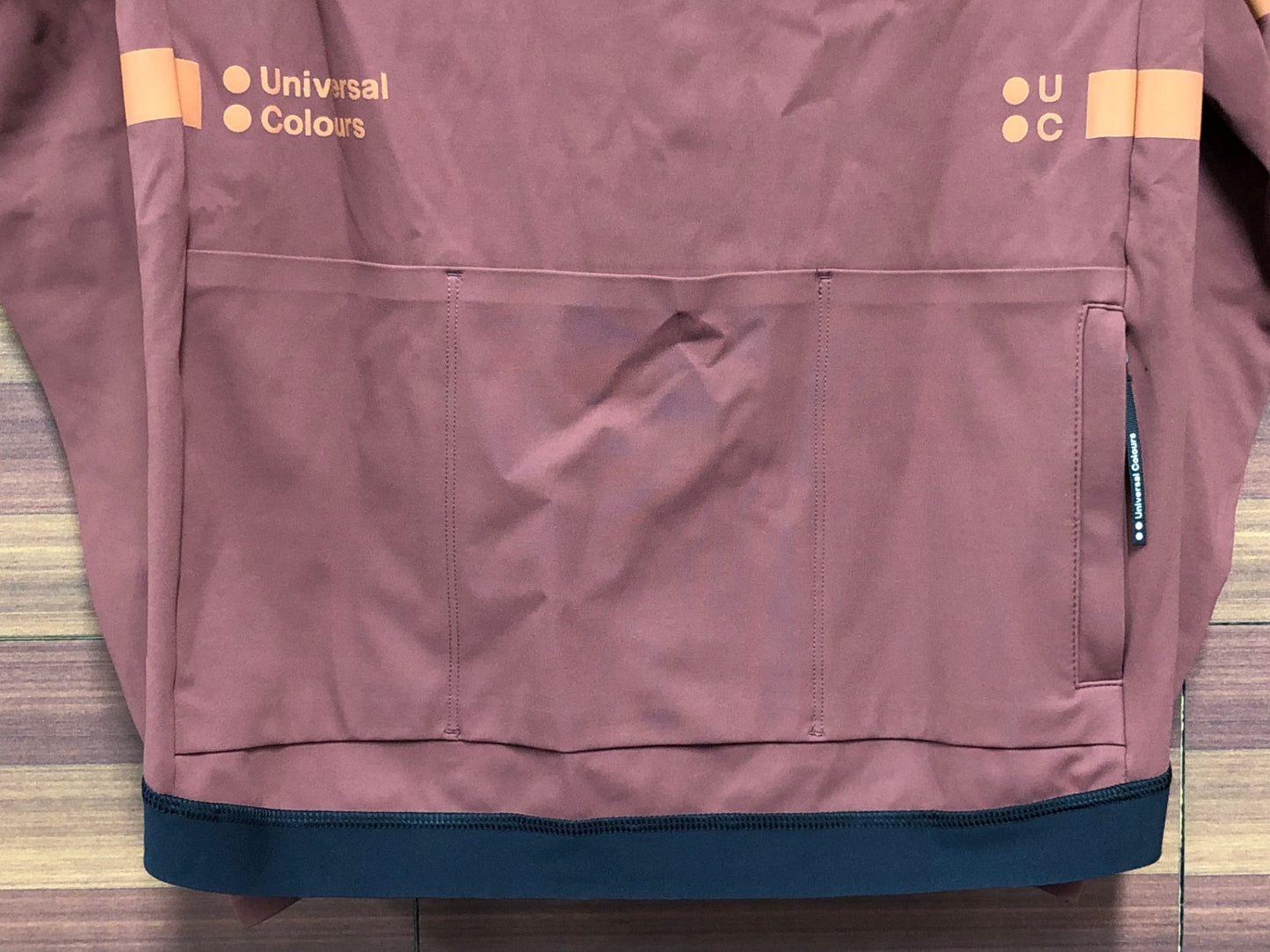 IE989 ユニバーサルカラーズ Universal Colours Mono Long Sleeve Jersey 長袖 Mars Red S 裏起毛