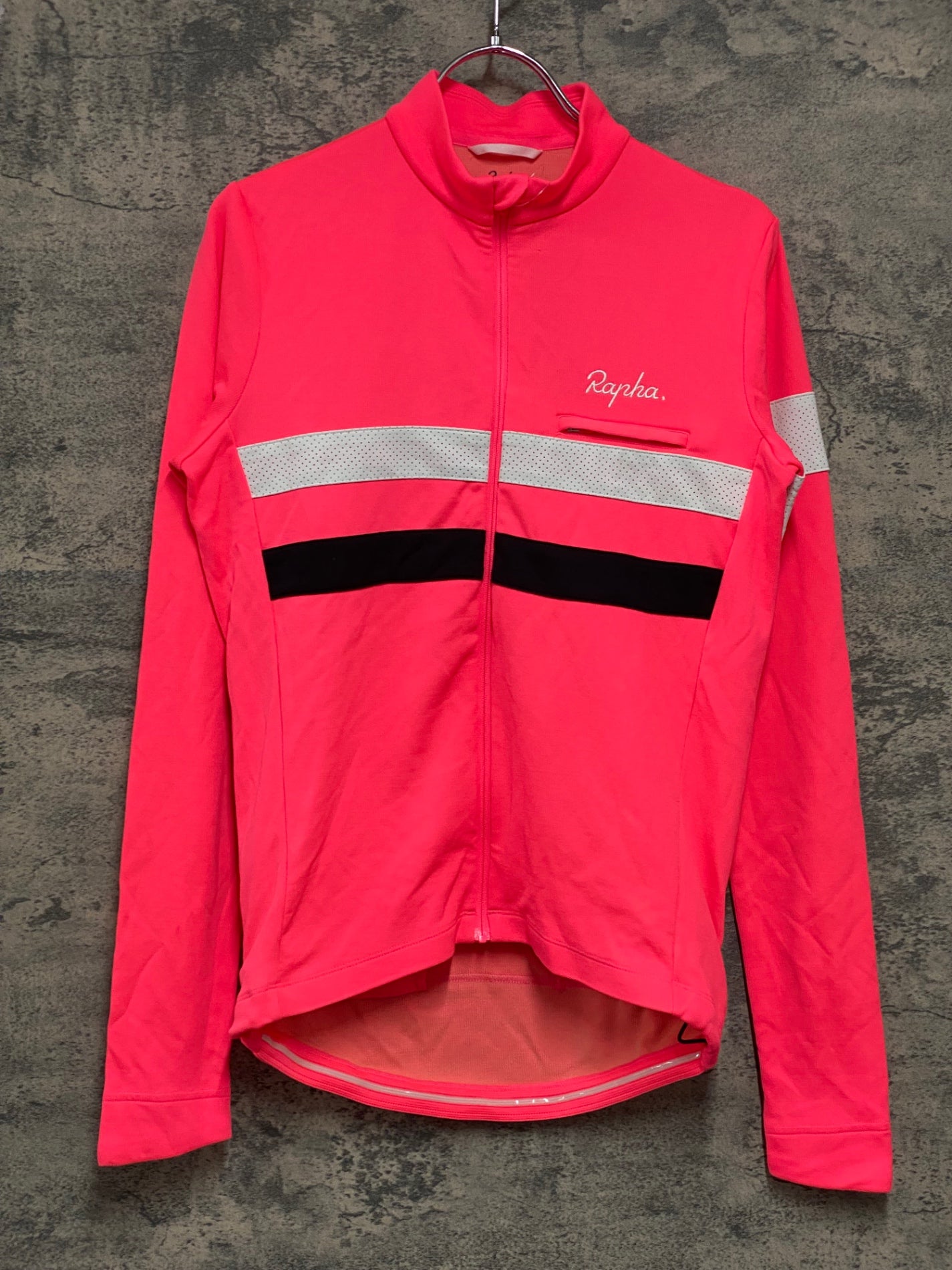 JA546 ラファ Rapha BREVET LONG SLEEVE JERSEY 長袖 サイクルジャージ ピンク S